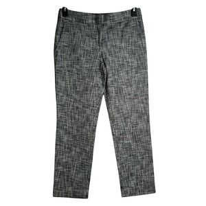 Ann Taylor Devin Fit Dress Pants Womens Size 2 Hethered Black Grey